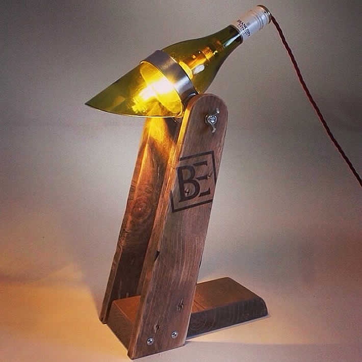 PHILIP Wine  bottle  lamp  by Max McMurdo