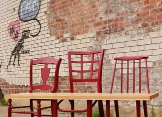 Greene Ave. Bench: upcycled chairs by 31 & Change – upcycleDZINE
