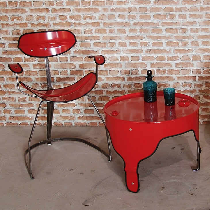 Upcycled oil drums furniture by The Urbanite Home – upcycleDZINE
