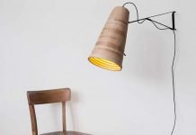 Telebeute: cardboard wall lamp by herrwolke – upcycleDZINE