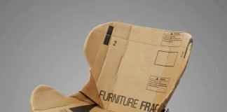 The Re-Ply: chair made from boxes by Dan Goldstein – upcycleDZINE