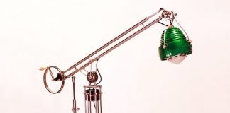 The Green Land-Turn: bearing parts lamp by Ray Salas – upcycleDZINE