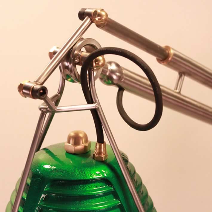 The Green Land-Turn: bearing parts lamp by Ray Salas – upcycleDZINE