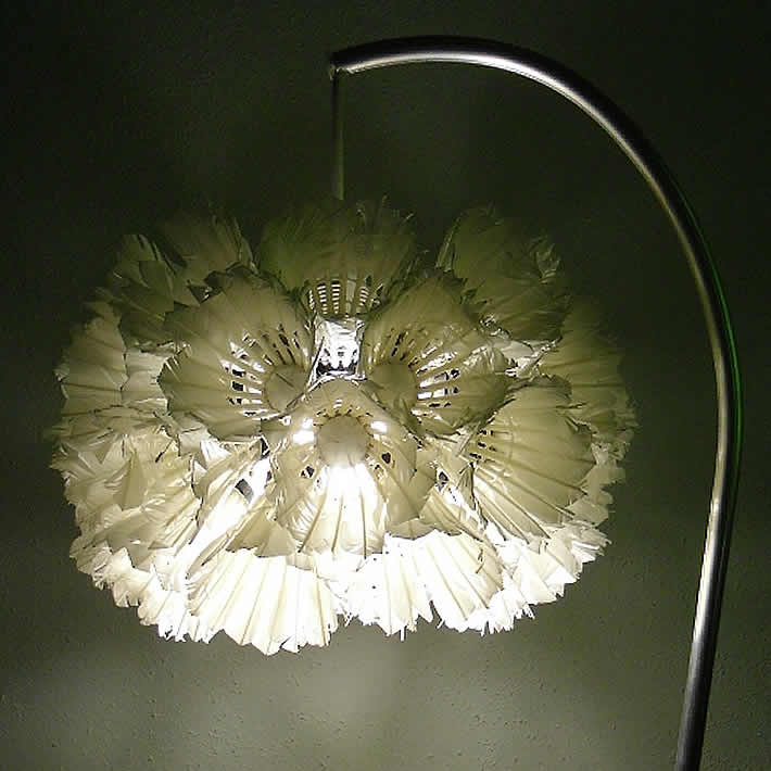 Shuttlecock lamps by Gary Sanders – upcycleDZINE