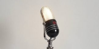 Retro Microphone Desk Lamp by microphonic – upcycleDZINE