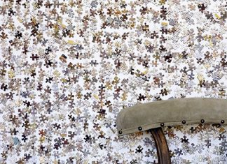 JIGSAW wallpaper by Tracy Kendall – upcycleDZINE