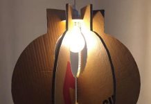 BoxApple: upcycled cardboard lamp by Gilbert de Rooij – upcycleDZINE