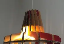 BoxHat: upcycled cardboard lampshade by Gilbert de Rooij – upcycleDZINE