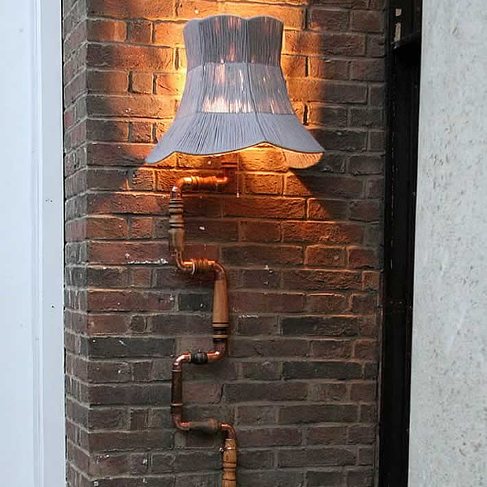 Climbing Wall Lamp: Windsor chairs light up wall by Furniture Magpies – upcycleDZINE