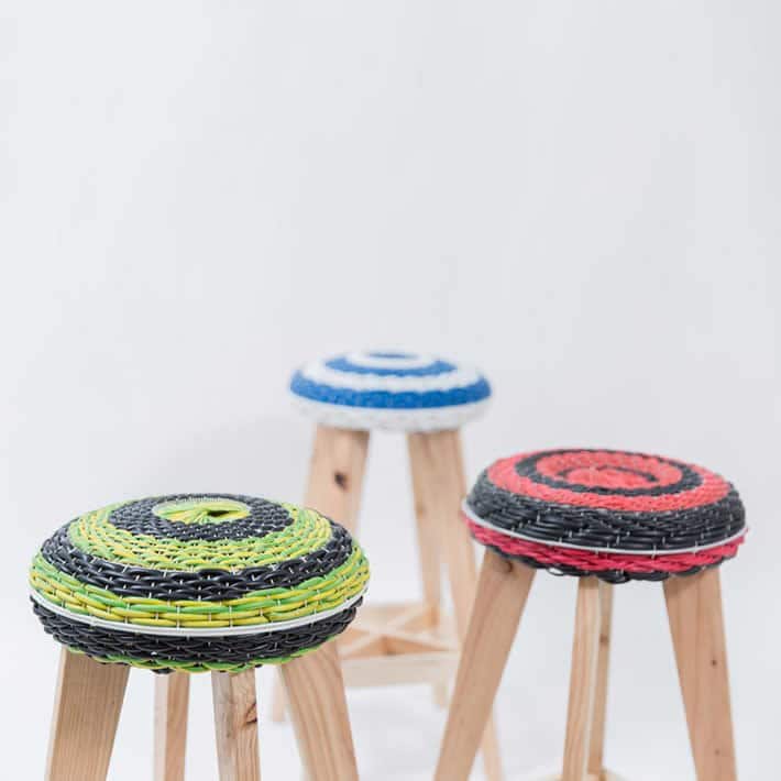 Stool ZERO: fan guards turned into furniture by KaCaMa – upcycleDZINE