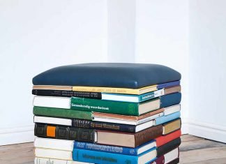 BookPouf: stacked books furniture by Sledgecorner – upcycleDZINE