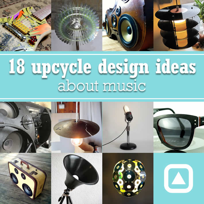 18 upcycle design ideas about music compiled by upcycleDZINE