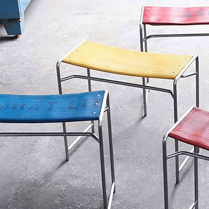Griffith Stool: fire hose furniture by Oxgut Hose Co. – upcycleDZINE