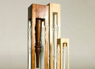 Furniture legs showing inside out by Rupert Herring | upcycleDZINE