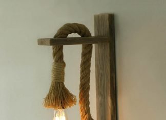 Upcycled Rope Wall Lamp by TassoStudio – upcycleDZINE