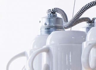 CUPLIGHT Chandelier: porcelain upcycled by Lucas & Lucas – upcycleDZINE