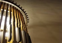 ROCK N ROLLER: piano keys lamp by Once Upon A Time – upcycleDZINE