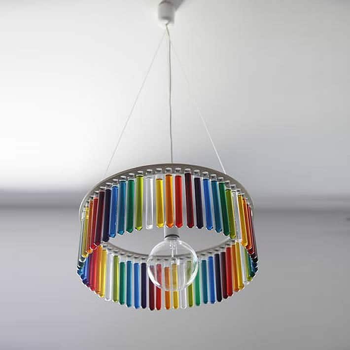 Maria S.C. Chandelier: upcycled test tubes by Pani Jurek – upcycleDZINE