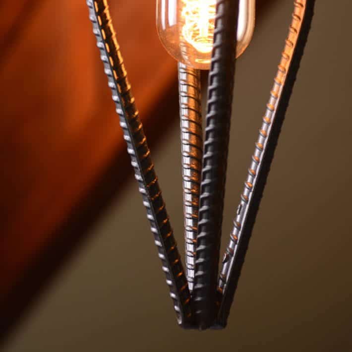 Barn Wood And Rebar Light Fixture By Rebarn Designs