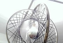 DIY: upcycle bicycle rims into Boole pendant light by Relevé Design – upcycleDZINE