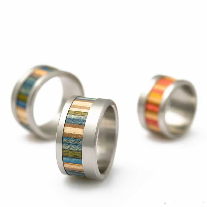 RING made out of skateboards by Diirt upcycling – upcycleDZINE
