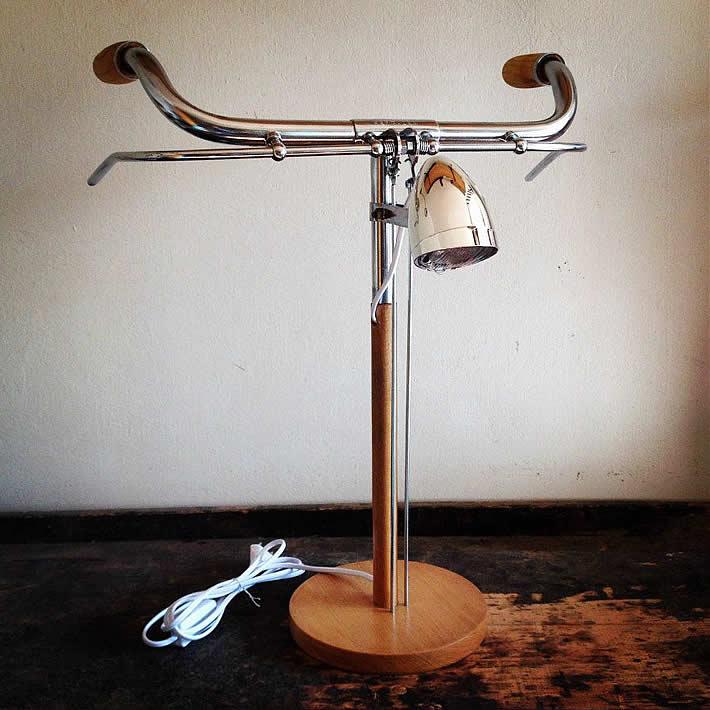 Bike Me Home: bicycle parts desk lamp by Industrial Kid – upcycleDZINE
