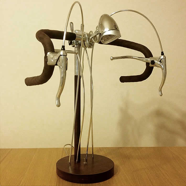 Bike Me Home: bicycle parts desk lamp by Industrial Kid – upcycleDZINE