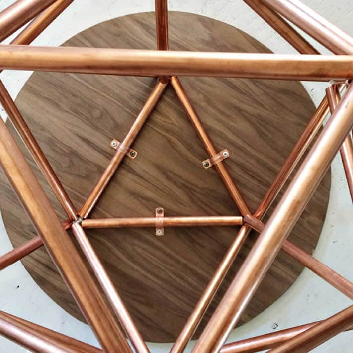 DIY: Himmeli Side Table from Copper Pipe by brittanyMakes – upcycleDZINE