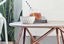 DIY: Himmeli Side Table from Copper Pipe by Brittany Cramer DIY: Himmeli Side Table from Copper Pipe by brittanyMakes – upcycleDZINE