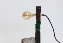 Joining Bottles Project: wood-joining technique using shrunk plastic bottles to create a lamp | upcycleDZINE