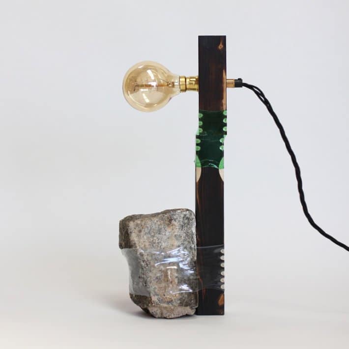 Joining Bottles Project: bonding technique using shrunk plastic bottles to create a lamp | upcycleDZINE