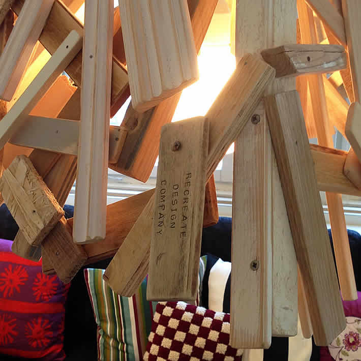 SCRAP WOOD LAMP by reCreate Design Company – upcycleDZINE