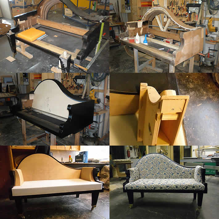 Piano upcycled into Sofa by Gary Sanders – upcycleDZINE