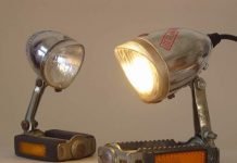 MONBIJOU: bicycle parts desk lamp by StW-design – upcycleDZINE