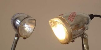 MONBIJOU: bicycle parts desk lamp by StW-design – upcycleDZINE