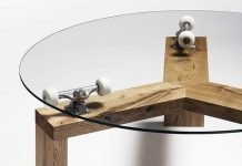 Three Sixty Table: Skaters Lazy Susan by Studio Maurer Hendrichs – upcycleDZINE