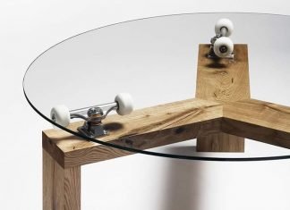 Three Sixty Table: Skaters Lazy Susan by Studio Maurer Hendrichs Three Sixty Table: Skaters Lazy Susan by Studio Maurer Hendrichs – upcycleDZINE