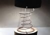 RINGS LAMP: upholstery spring pole lamp by WilDesignArt RINGS LAMP: upholstery spring pole lamp by WilDesignArt – upcycleDZINE
