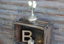 DIY: Industrial Side Table made out of a Crate by Bre Bertolini DIY: Crate & Pipe Side Table by Bre Bertolini – upcycleDZINE