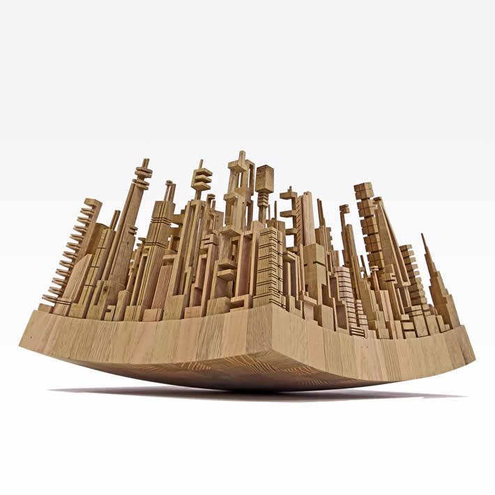 CITY SERIES: Scrap Wood Cityscapes by James McNabb – upcycleDZINE