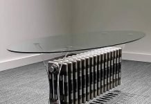 Floating Radiator Table by Neet Bandana Design Company Zehnder Floating Radiator Table by Neet Bandana Design Company – upcycleDZINE