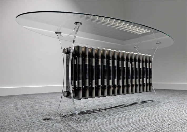 Zehnder Floating Radiator Table by Neet Bandana Design Company – upcycleDZINE