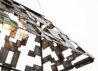 STUDIO TETRIS: wine barrel rings lamp by Wine Country Craftsman STUDIO TETRIS: wine barrel rings lamp by Wine Country Craftsman – upcycleDZINE