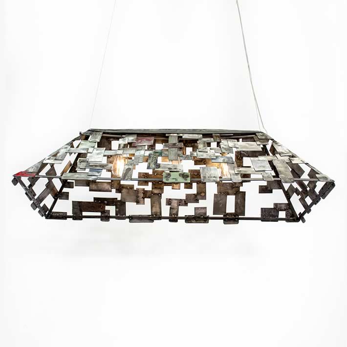 STUDIO TETRIS: wine barrel rings lamp by Wine Country Craftsman – upcycleDZINE