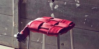 Fire Braid: woven fire hose stool by ideenklette – upcycleDZINE