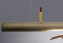 R16: cardboard tubing pendant lamp by Waarmakers