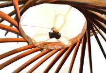 CRAFTSMAN HELICOID: swirling barrel stave chandelier Wine Country Craftsman – upcycleDZINE