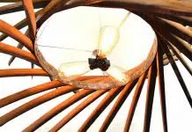 CRAFTSMAN HELICOID: swirling barrel stave chandelier Wine Country Craftsman – upcycleDZINE