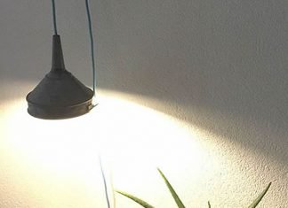 Vintage Funnel Gets Second Life as Lamp by Gilbert de Rooij – upcycleDZINE