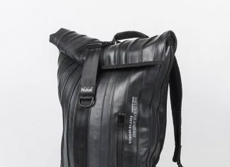 ARCE: Rolltop Backpack made out of Inner Tube by Nukak – upcycleDZINE